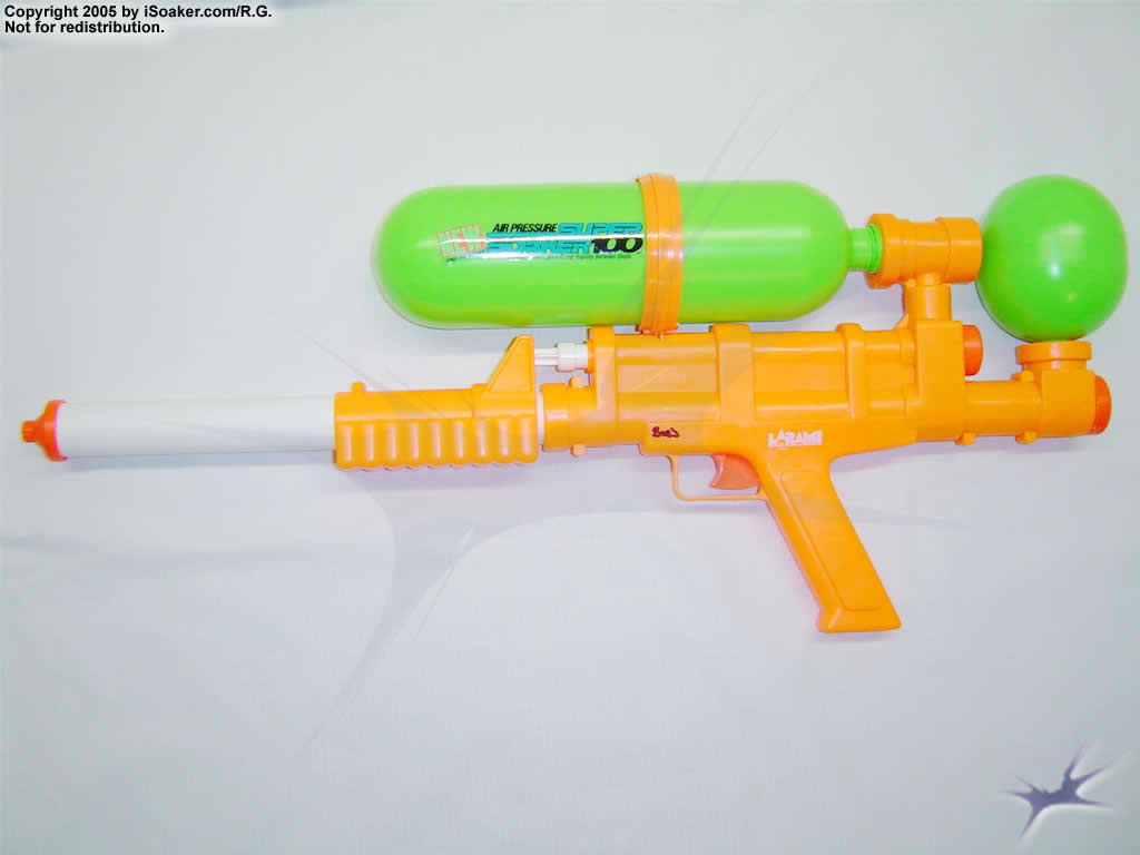 Super Soaker 100: New and Improved Review, Manufactured by: Larami Ltd., 1997 :: iSoaker.com