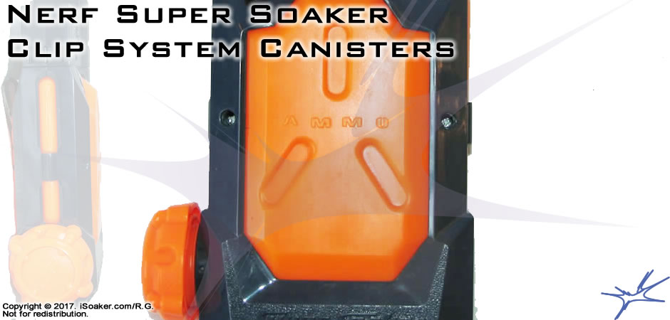 Nerf Super Soaker - Clip Canister, Caricatore Ad Acqua Per Blaster, Ricarica Per Combattimenti Acquatici