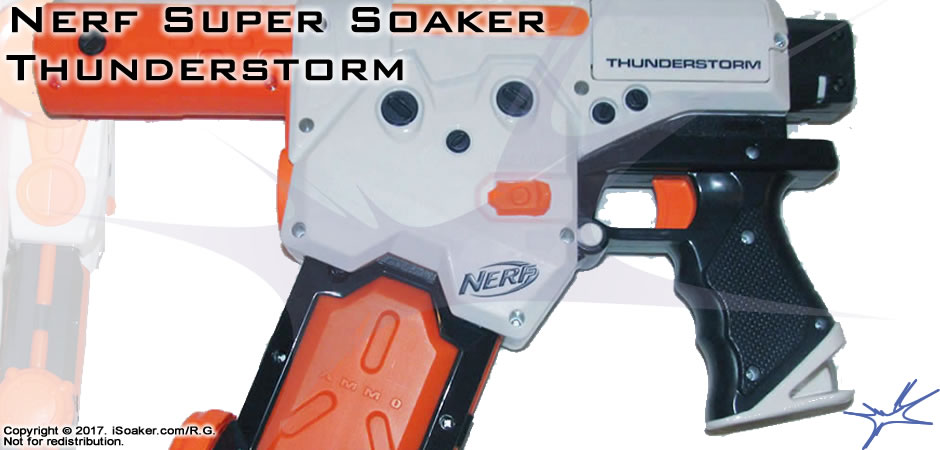 Nerf Super Soaker Point Break Water Squirt Toy White Orange Working