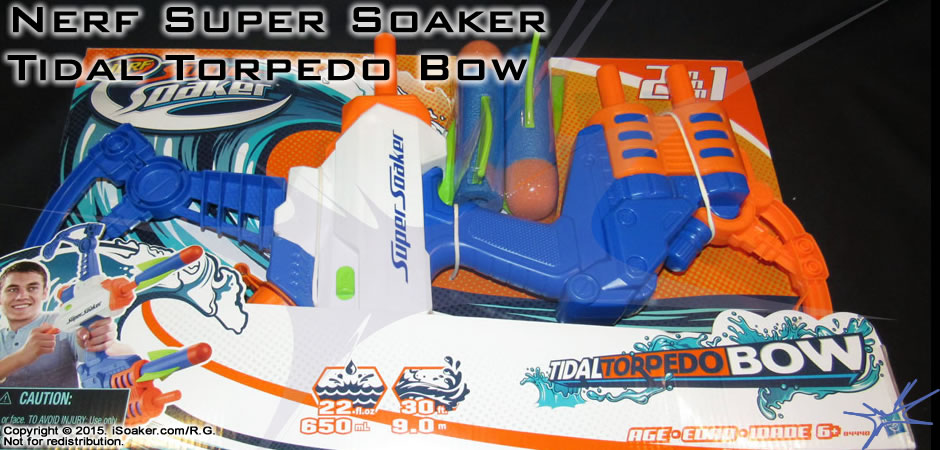Nerf Super Soaker Tidal Torpedo Bow Review, Manufactured by: Hasbro Inc., 2016 ::