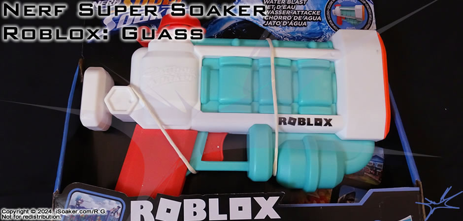 Nerf Super Soaker Roblox Guass Review Manufactured by Hasbro Inc. 2022 iSoaker